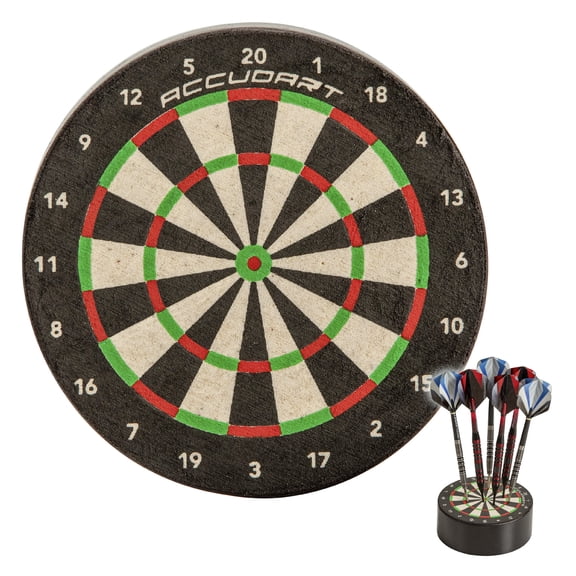 Accudart Mini Dart Dock - 3" Self Healing Sisal Dartboard - Official Mini Accudart Replica - Store Your Darts Anywhere - Darts Not Included