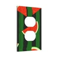 thumbnail image 2 of ZICANCN Outlet Covers Wall Plate, Watermelon Fruit Green Background Light Switch Cover Decorative, Duplex Toggle Combo 1-Gang, 2 of 9