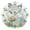 Gold, variant on Cute Wolf Holding Flowers Round Wall Clock Silent Analog Battery Operated Gold Pointer Home Decor 9.84" Diameter