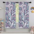 thumbnail image 5 of Blackout Kids Curtains,Purple and Teal Paisley and Floral Pattern Childrens Insulated Curtains Set Of 2,Bedroom Essentials,Toddler Room Decor 42x63in(106x160cm), 5 of 5
