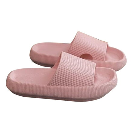 

Non-slip Ultra-Soft Slippers 4cm EVA Flip Flop Athletic Sandal for Summer Bathroom Home Office Solid New