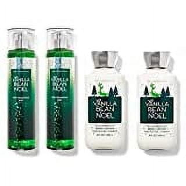 Bath & Body Works VANILLA BEAN NOEL Value Pack - 2 Body Lotions and 2 Fragrance Mists - Full Size
