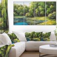 thumbnail image 1 of Design Art Summer Day Lake in Forest Canvas Print, 1 of 2