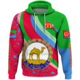 thumbnail image 4 of Sudadera con capucha con el emblema nacional de Eritrea y la bandera de África para hombre, ropa informal, sudadera deportiva, 4 of 5