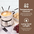 Nostalgia FPS200 6Cup Stainless Steel Electric Fondue Pot with