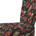 thumbnail image 4 of Designart « Blooming In Deep Red And Beige IV » Fauteuil d'Appoint Rembourré à Motif Floral Rouge - Fauteuil de Style Champêtre pour Salon, 4 of 7