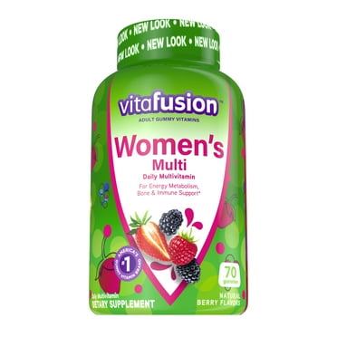 vitafusion Womens Multivitamin Gummies, Daily Vitamins for Women, Berry Flavored, 70 Count