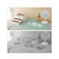 thumbnail image 3 of Caja Xtellar de Joyas, Caja Joyero de 3 Niveles, Estuche de Joyería, 2 Cajones Color Blanco, 3 of 5