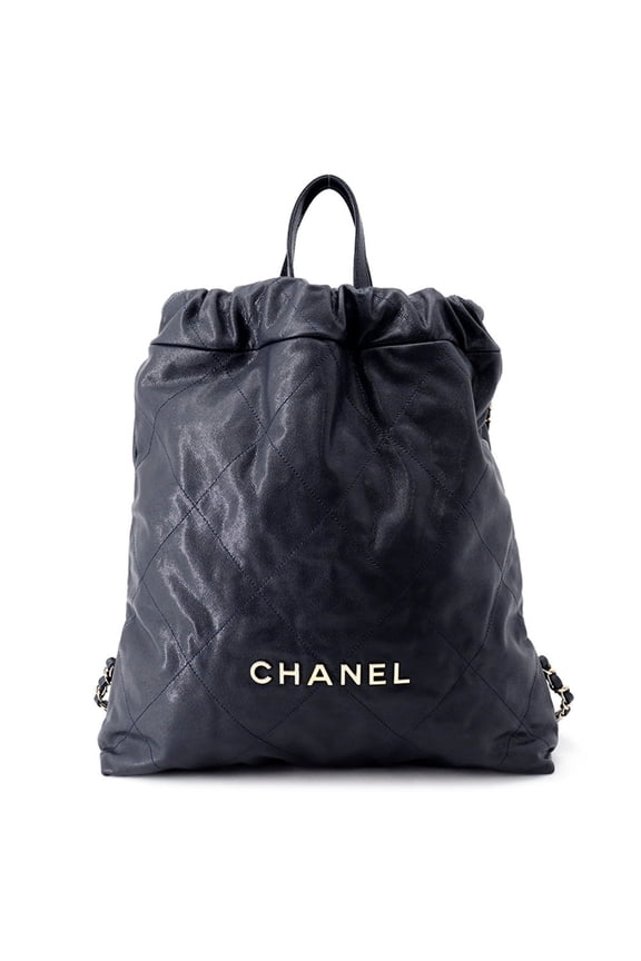Pre-Owned Chanel Backpack, 22 Large Caviar Skin AS3313, CHANEL Handbag, Women's