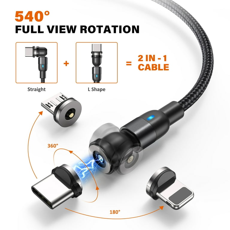 AUFU Magnetic Charging Cable 540 Rotation - Main Image
