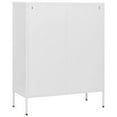 thumbnail image 3 of vidaXL Commode Blanche 80x35x101.5 cm Acier, 3 of 5