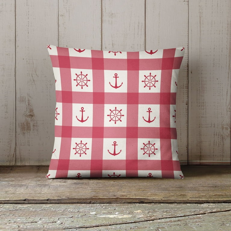 Anchor Galore Red Outdoor Pillow by Kavka Designs Walmart