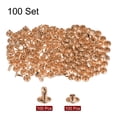 thumbnail image 3 of Unique Bargains 100 Sets Leather Rivets 8 x 8mm Metal with 3 Setter Tools, Light Gold Tone, 3 of 7