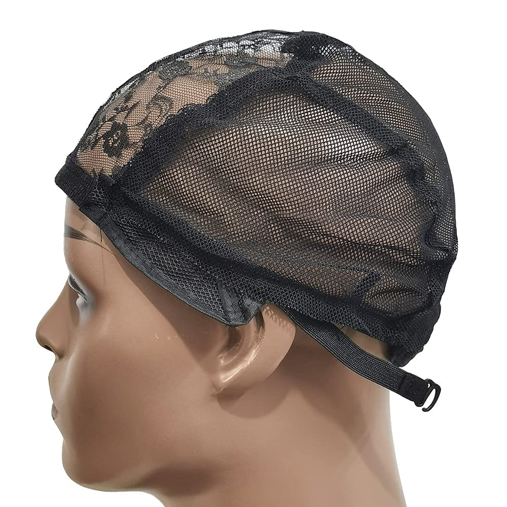 2Pcs Double Lace Wig Cap for Making Wigs with Adjustable Straps