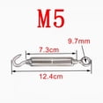 thumbnail image 1 of Lefu M4-M16 304 Hook Eye Adjustable Wire Rope Tensioner Flower Basket Screws Set, 1 of 9
