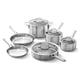 thumbnail image 1 of Batería de cocina Calphalon de acero inoxidable de 3 capas, 10 piezas, 1 of 6