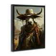 thumbnail image 4 of Stupell Industries Rustic Cattle Cowboy Novelty Painting Black Floater Framed Canvas Art Print Wall Art, 25 x 31, 4 of 10
