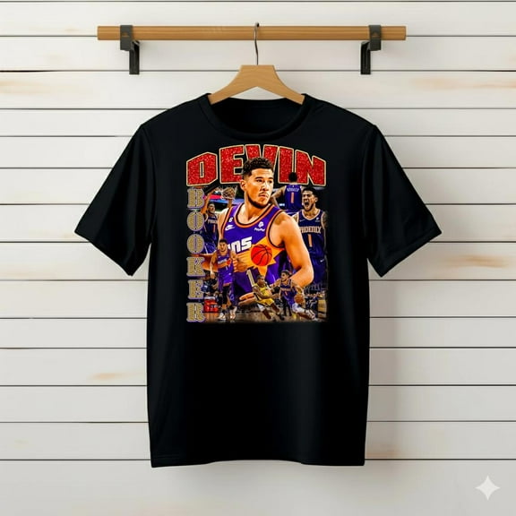 Devin Booker T Shirt, Basketball shirt, Classic 90s###TeaBagTeaHouse, Unsiex Shirt