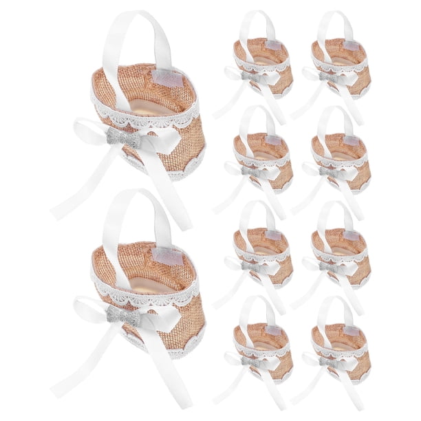 OULII 12Ud Bolsas Pequeñas Para Regalos Y Dulces Con De Asa Para Fiestas Y Bodas Multicolor