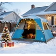 thumbnail image 3 of EVER ADVANCED 6 Person Blackout Camping Tent, Instant Family Tents, 60 s Quick Setup, Water-Resistant, Blue, 3 of 11