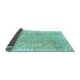 thumbnail image 2 of Ahgly Company Indoor Square Abstract Light Blue Modern Area Rugs, 3' Square, 2 of 4