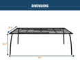 thumbnail image 3 of Boyel Living 9-Piece Outdoor Dining Set, Patio Metal Dining Set with Rectangle Table Furniture Sets, Black, 3 of 8