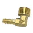 thumbnail image 2 of Conector de de latón para metales, codo de , adaptadores con púas de 1/2" - Cobre, 20 mm x 19 mm 20mm x 8mm Gloria Adaptador de manguera de jardín de 90 grados, 2 of 9