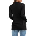 thumbnail image 3 of Outfmvch coat for women Women's Cardigans With Pockets Casual Lightweight Open Front Cardigan Sweaters Women's Coat Black M, 3 of 6