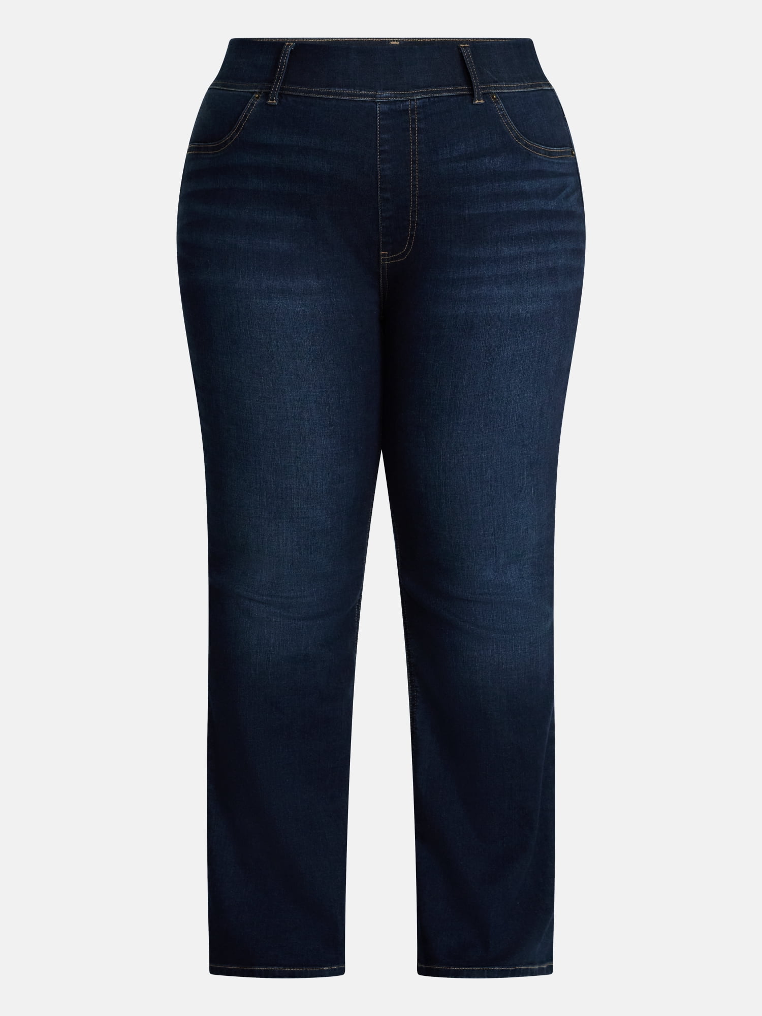 Terra and Sky Women's Plus High Rise Bootcut Jeggings, Sizes 0X-4X