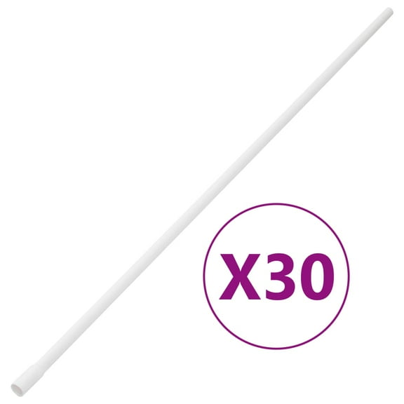 vidaXL Cable Trunkings Ø0.63" 98.4' PVC