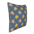 thumbnail image 2 of Fotbe Cute Turtle Pattern Velvet Decorative Throw Pillow Covers with Elegant Piping, Soft Plush Cushion Cover for Sofa, Bed, Car, Office-18"x18", 2 of 8