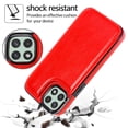 thumbnail image 2 of For Samsung Galaxy A42 5G Wallet Case with Card Holder, Premium PU Leather Kickstand Credit Card Slots Case,[RFID Blocking] Double Magnetic Clasp Back Flip Durable Shockproof Cover, Red, 2 of 8