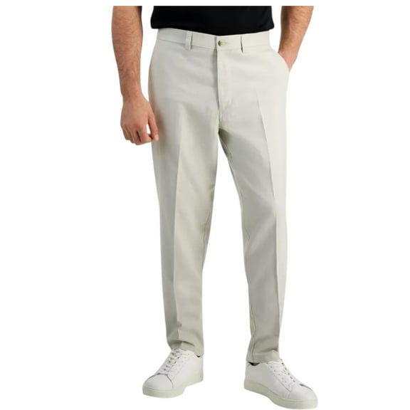 Kenneth Cole Mens Slim fit Dress Pants 38 / 30 Beige Solid