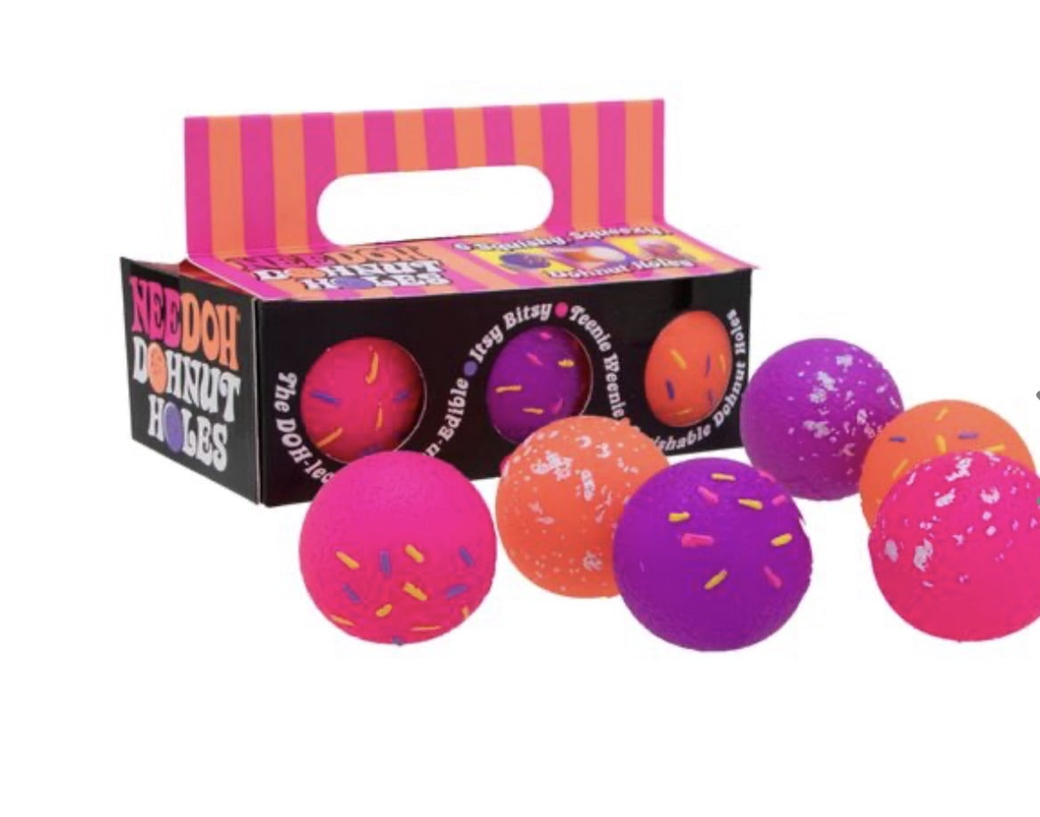 NeeDoh Dohnut Holes Small Stress Ball 6-Pack