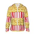 thumbnail image 2 of Uemuo Popcorn Pattern Women's Full Zip UPF 50+ Sun Protection Hoodie Jacket Long Sleeve Sun Shirt Hiking Outdoor Performance with Pockets-Small, 2 of 9
