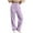 Light Purple002, variant on Xyxonk Wide Leg Pants for Woman Elastic High Waisted Drawstring Sweatpants Loose Fit Solid Color Trousers with Pockets,Dark Gray M