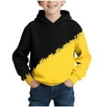 thumbnail image 2 of Sudadera con capucha para niño, con estampado de color, manga larga, informal, deportiva, con capucha, manga larga, sudadera con capucha, top con inserciones en los hombros, blusa de poliéster para ni, 2 of 7