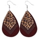 thumbnail image 1 of Fiudx Colgantes de Pie y Leopardos de Mujer, Pendientes de Colgantes En Forma de Lágrima y Hojas., 1 of 4
