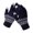 Dark Blue, variant on yievot Women's Winter Touch Screen Gloves Plush Lining Warm Hand Fleece Lined Knit Gloves Wavy Print Elastic Cuff Winter Texting Gloves