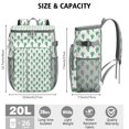 thumbnail image 2 of Sac à Dos Succulent Boho, Sac Isotherme Étanche avec Design Cactus Aquarelle pour Randonnée, Camping et Voyage, 2 of 6
