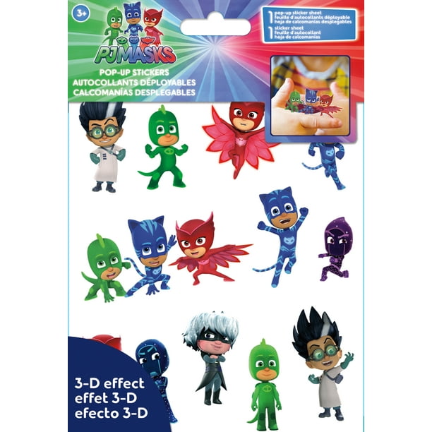 pj masks pop up stickers 4 x 8 walmart com