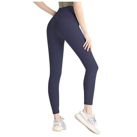 Jkety Women'S Pants High Waisted Leggings for Women - Tummy Control Yoga Pants for Workout Running Athletic Women's Leggings(Dark Blue,XL)