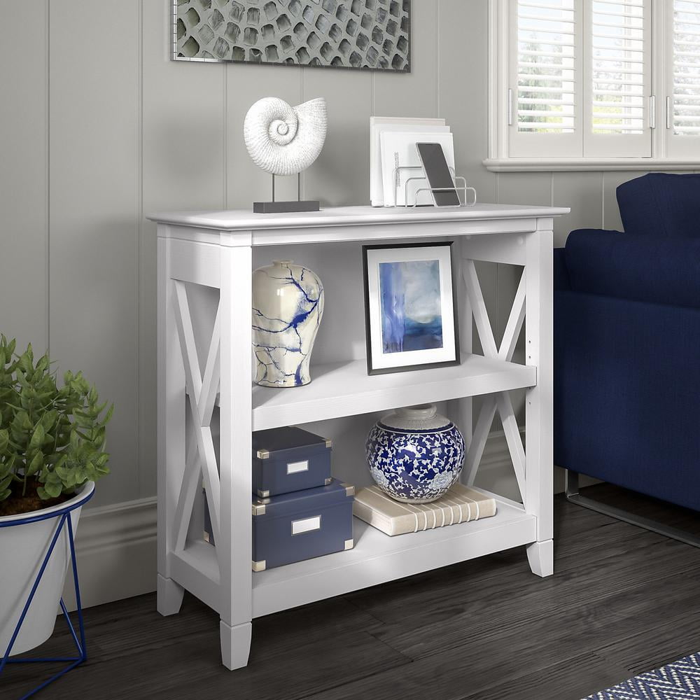Key West Small 2 Shelf Bookcase in Pure White Oak - Engineered Wood