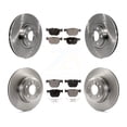 thumbnail image 1 of Transit Auto Front Rear Disc Brake Rotors and Semi-Metallic Pads Kit for Car BMW X5 X6 K8F-101315, 1 of 11