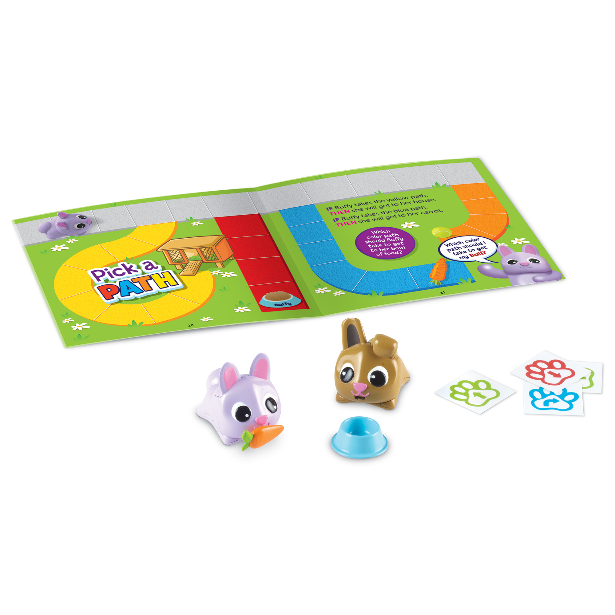 Learning Resources Coding Critters Pair a Pets Bunnies Fluffy & Buffy, Early STEM Coding Toy, Easter Gift for Kids, Ages 4+