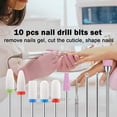 thumbnail image 2 of 10 brocas para uñas acrílicas - Juego de brocas para uñas de cerámica 3/32 Brocas profesionales para uñas Removedor de cutículas Manicura Pedicura, 2 of 5