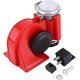 thumbnail image 3 of Bocina de aire KAIYANG 12 V trompeta de doble tono color rojo, 3 of 5