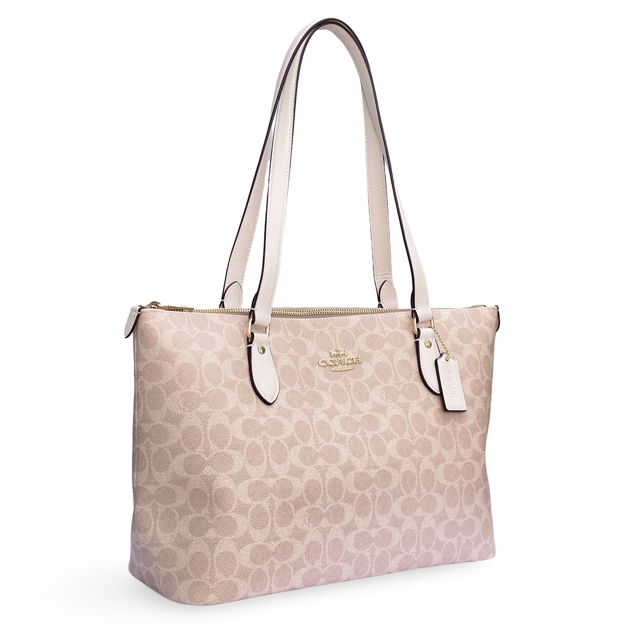 Coach Women's Large Gallery Tote Bag in Signature Canvas (Sand