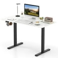 thumbnail image 2 of Costway 48" x 24" Electric Standing Desk with LED Display 2 Memory Height Settings for Home White+Black, 2 of 9
