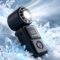 thumbnail image 7 of Mini Handheld Cooling Fan with Ice Compress, Portable Rechargeable Foldable Fan, High Speeds Personal Fan with Digital Display for Outdoor Travel, 7 of 7